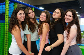 Group of people celebrating on stage