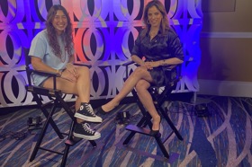 Group of people celebrating on stage