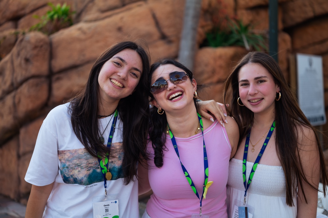 Group of people celebrating on stage