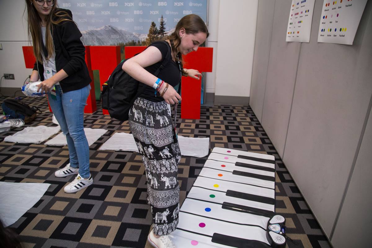 Group of people celebrating on stage