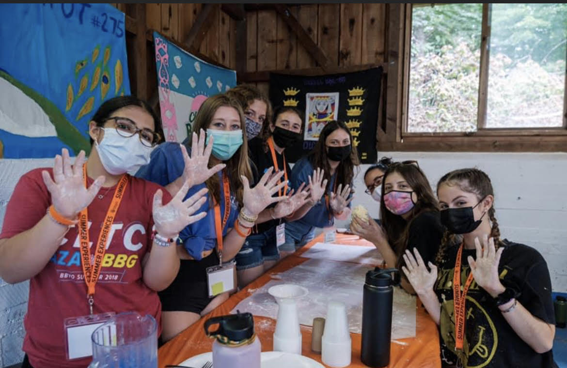 Group of people celebrating on stage
