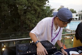 Group of people celebrating on stage