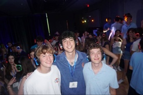 Group of people celebrating on stage