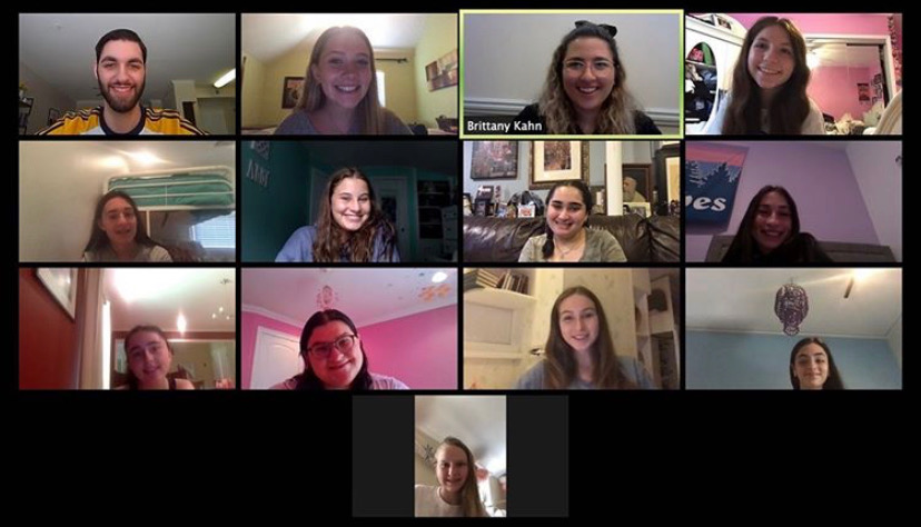 Group of people celebrating on stage