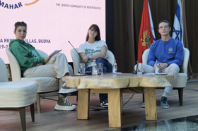 Group of people celebrating on stage