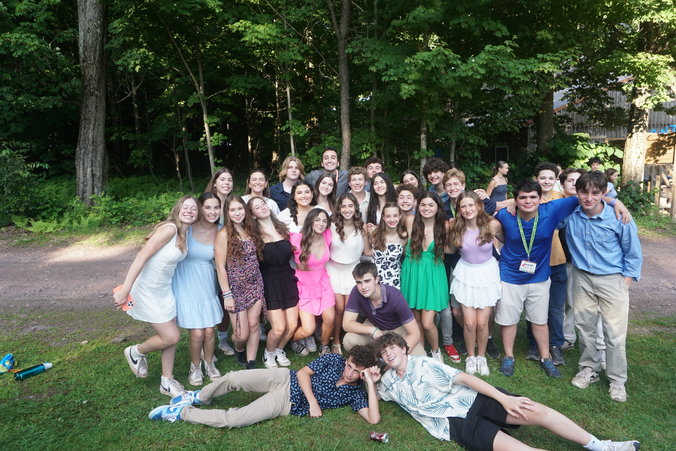 Group of people celebrating on stage
