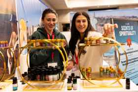 Group of people celebrating on stage