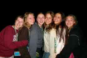 Group of people celebrating on stage