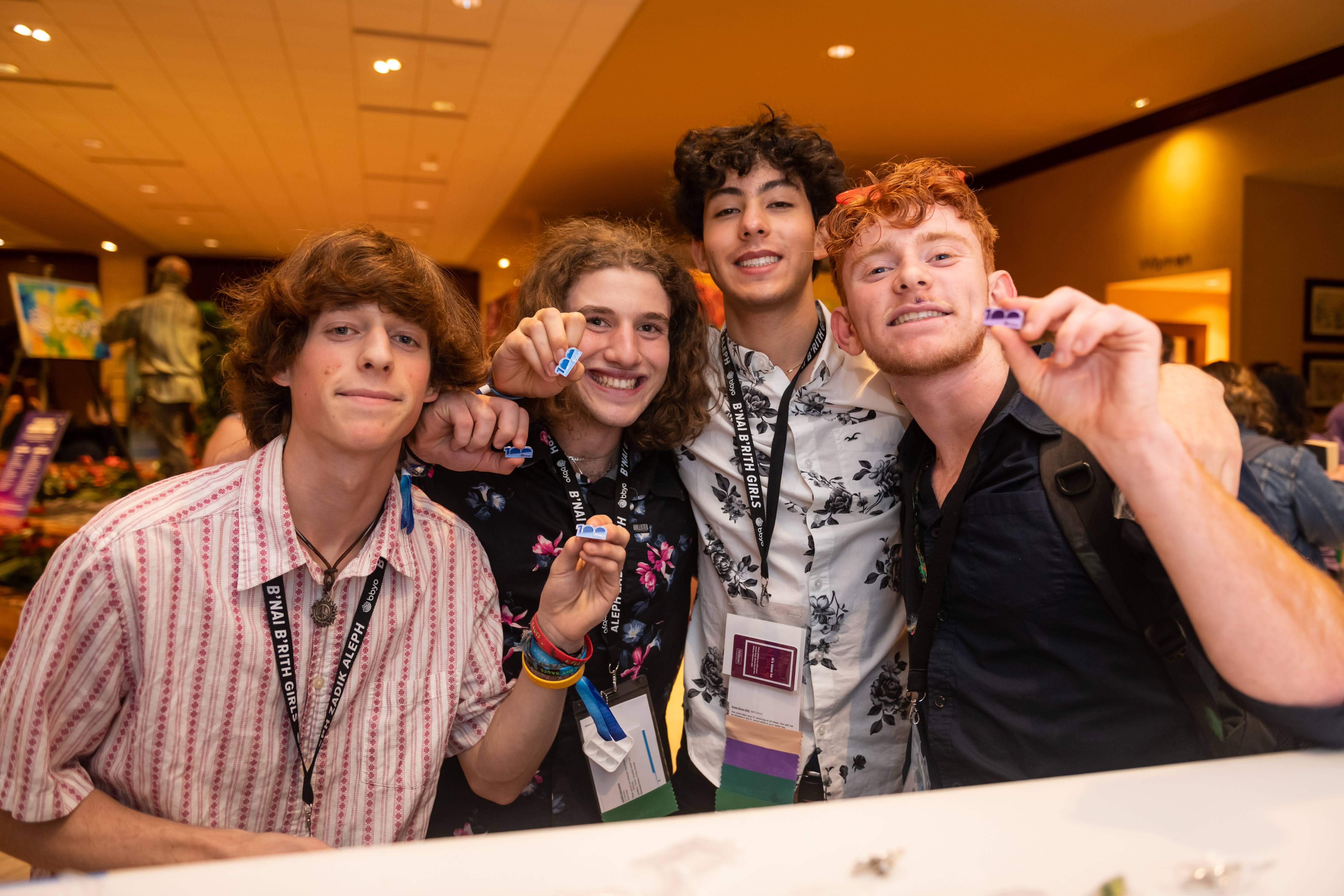 Group of people celebrating on stage