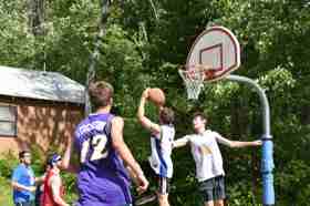 Group of people celebrating on stage