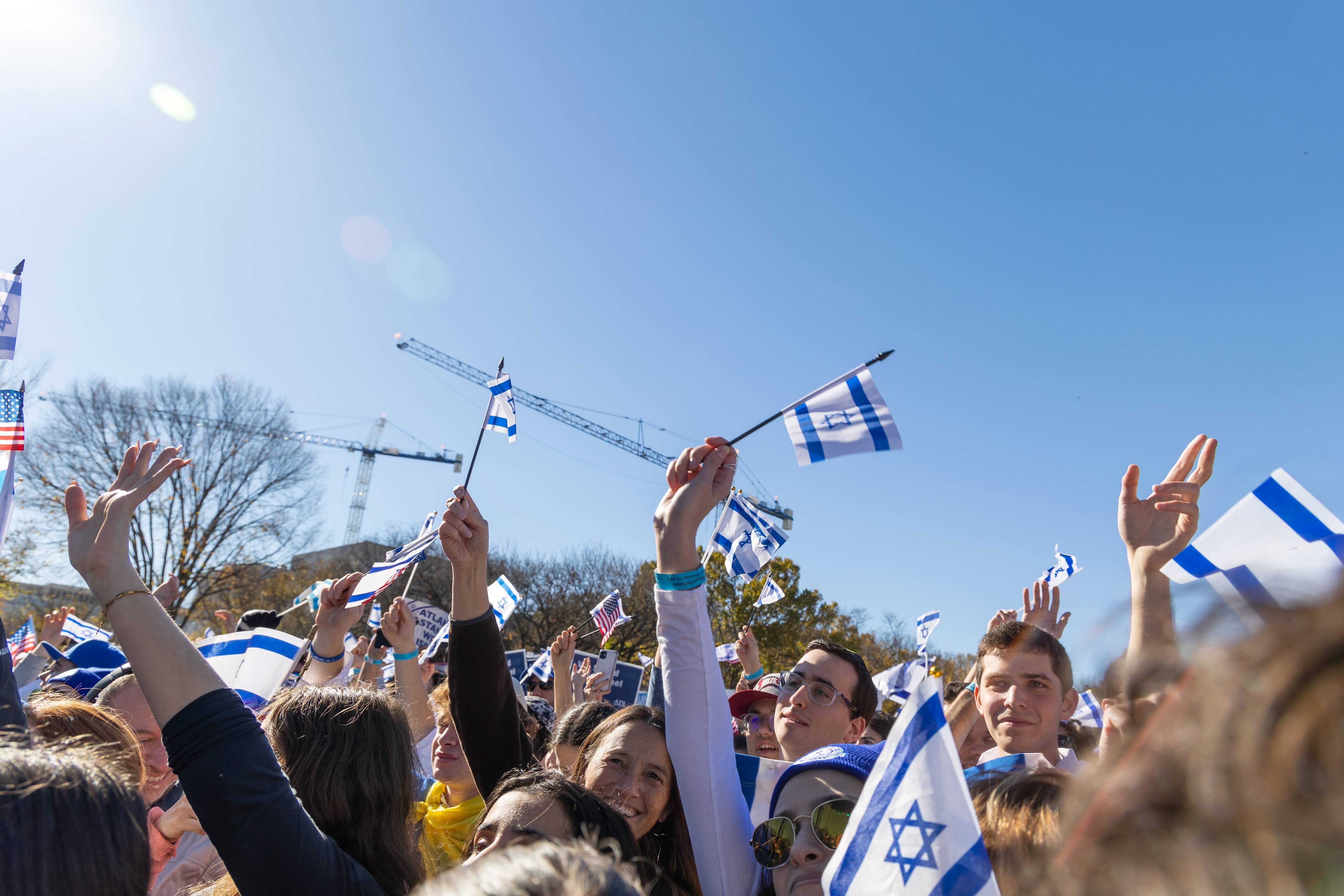 Group of people celebrating on stage