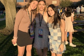 Group of people celebrating on stage