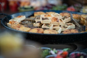 Group of people celebrating on stage