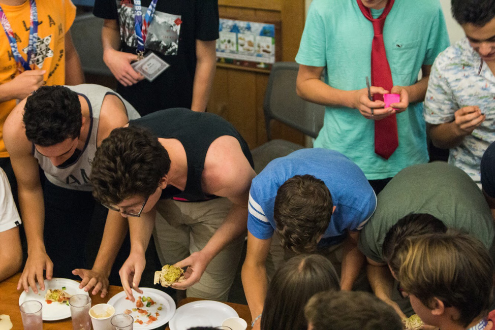 Group of people celebrating on stage