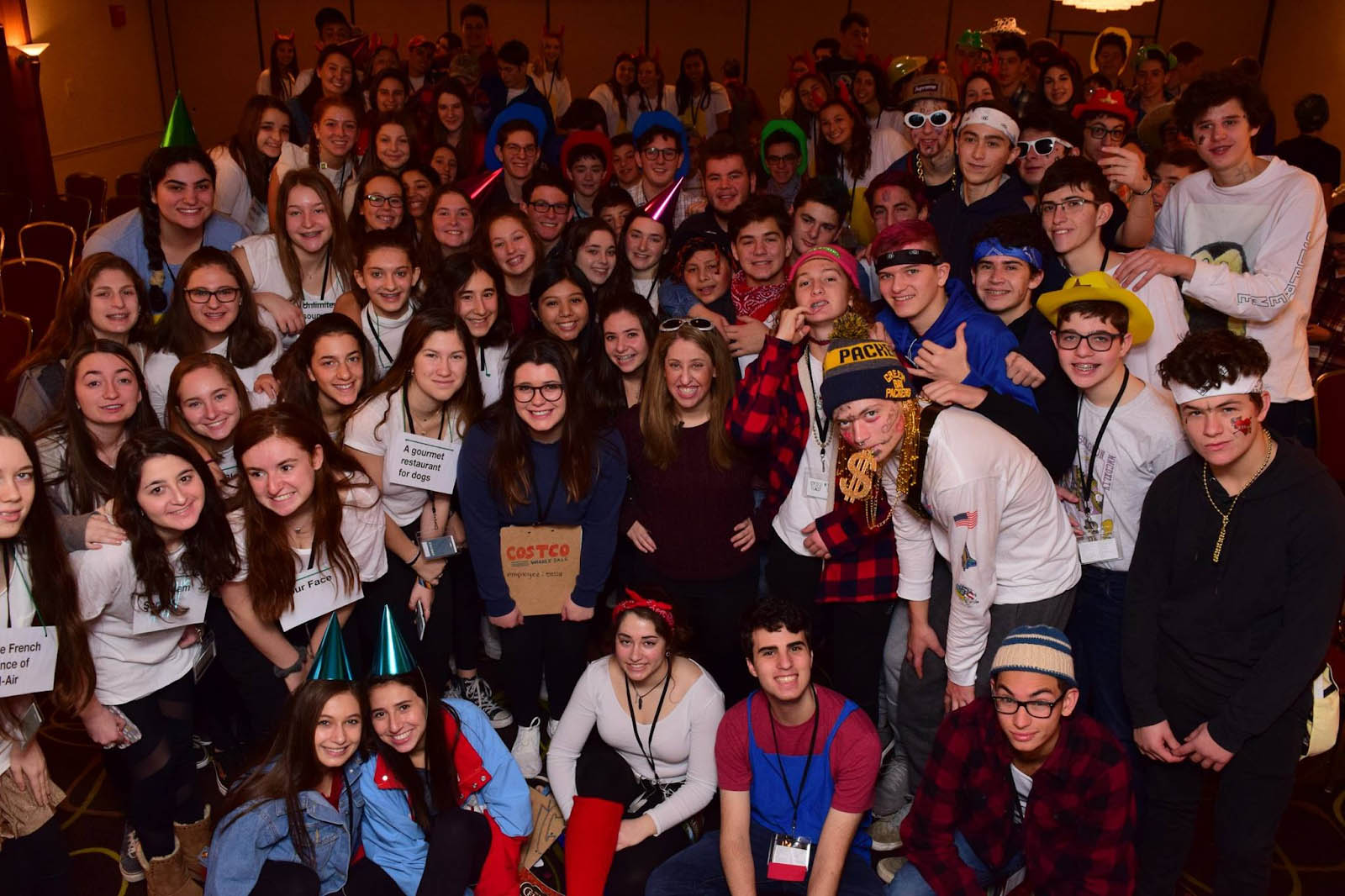 Group of people celebrating on stage