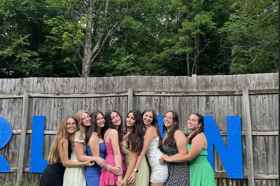 Group of people celebrating on stage