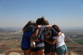Group of people celebrating on stage