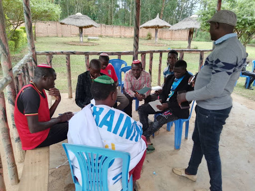 Group of people celebrating on stage