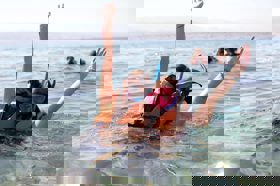 Group of people celebrating on stage