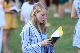 Group of people celebrating on stage