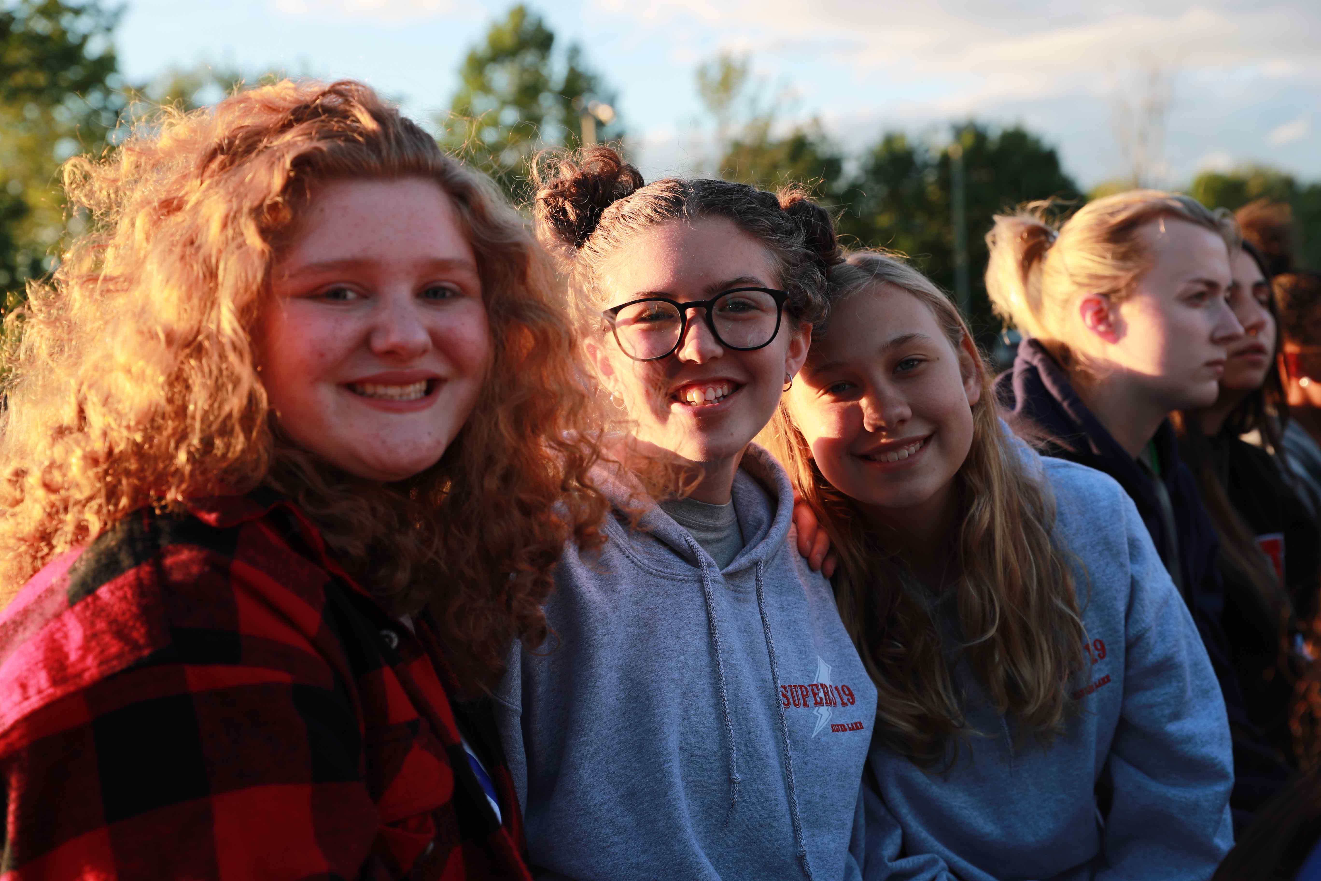 Group of people celebrating on stage