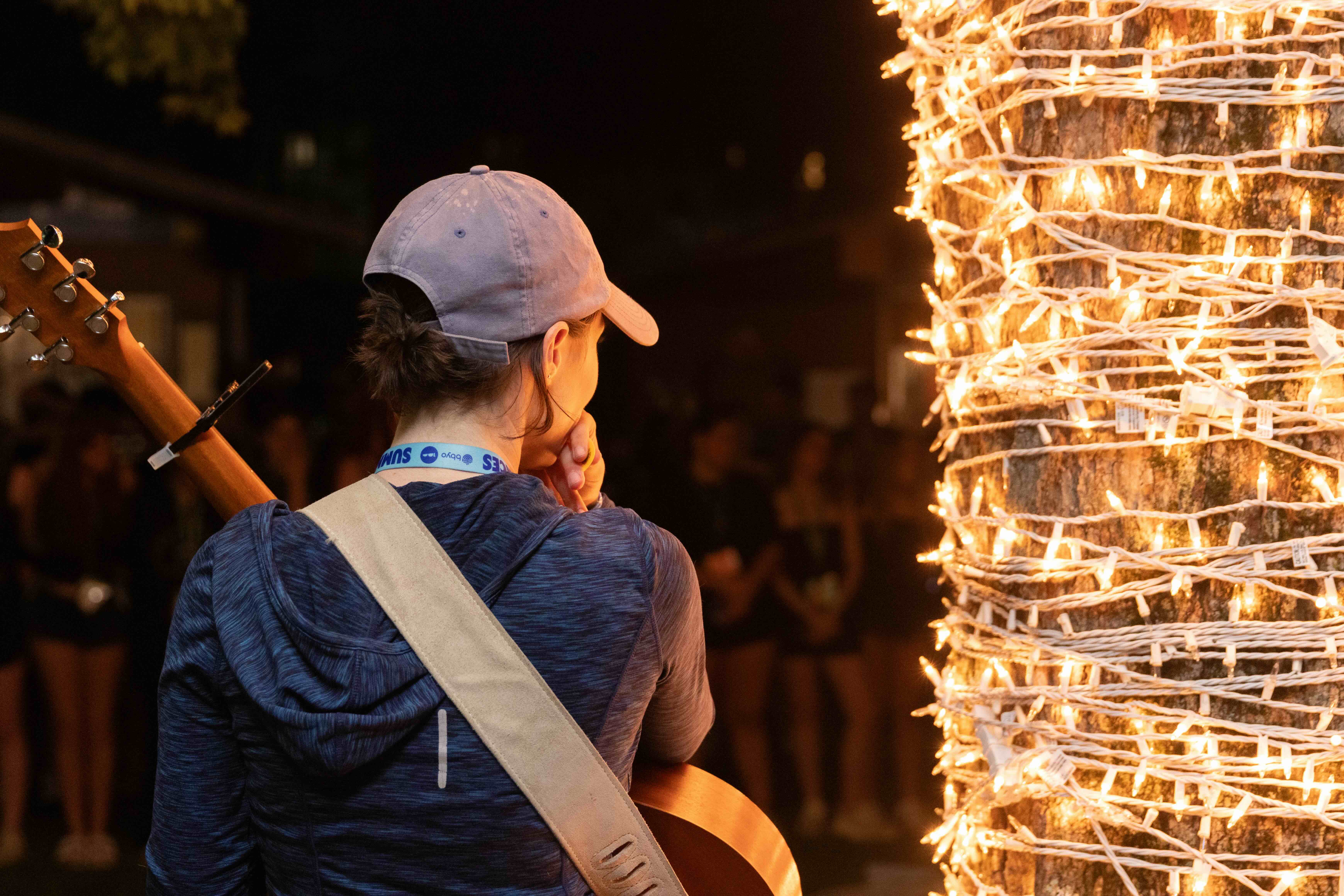 Group of people celebrating on stage