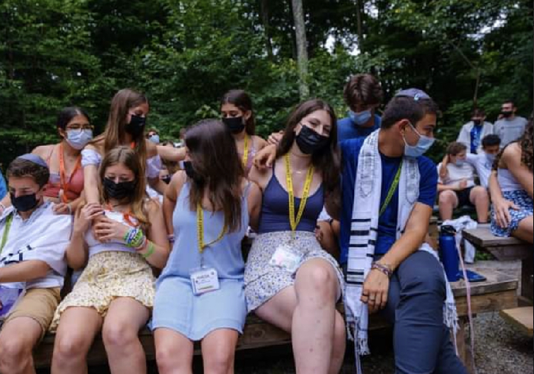 Group of people celebrating on stage