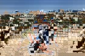 Group of people celebrating on stage