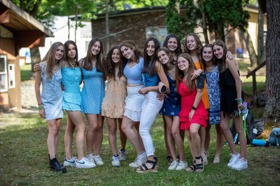 Group of people celebrating on stage