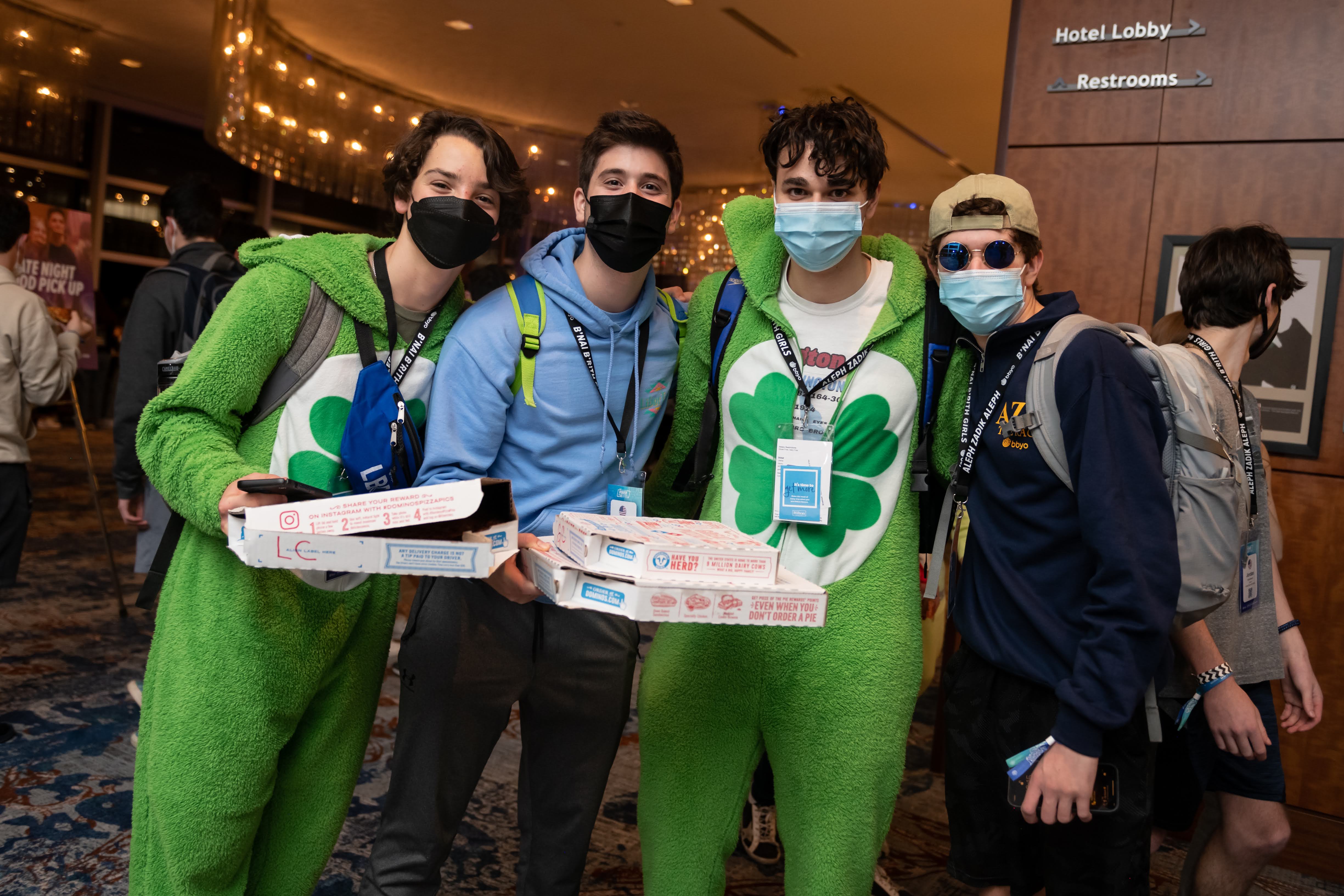 Group of people celebrating on stage