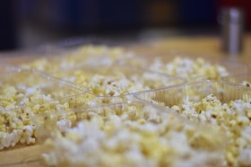 Group of people celebrating on stage