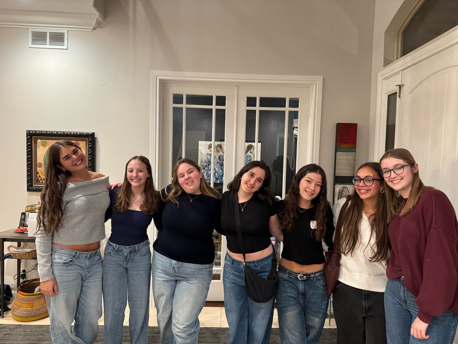 Group of people celebrating on stage