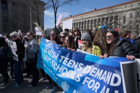 Group of people celebrating on stage