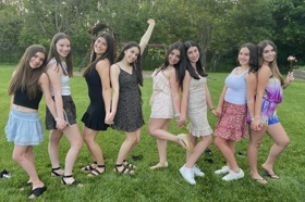 Group of people celebrating on stage