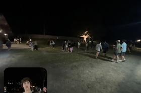 Group of people celebrating on stage