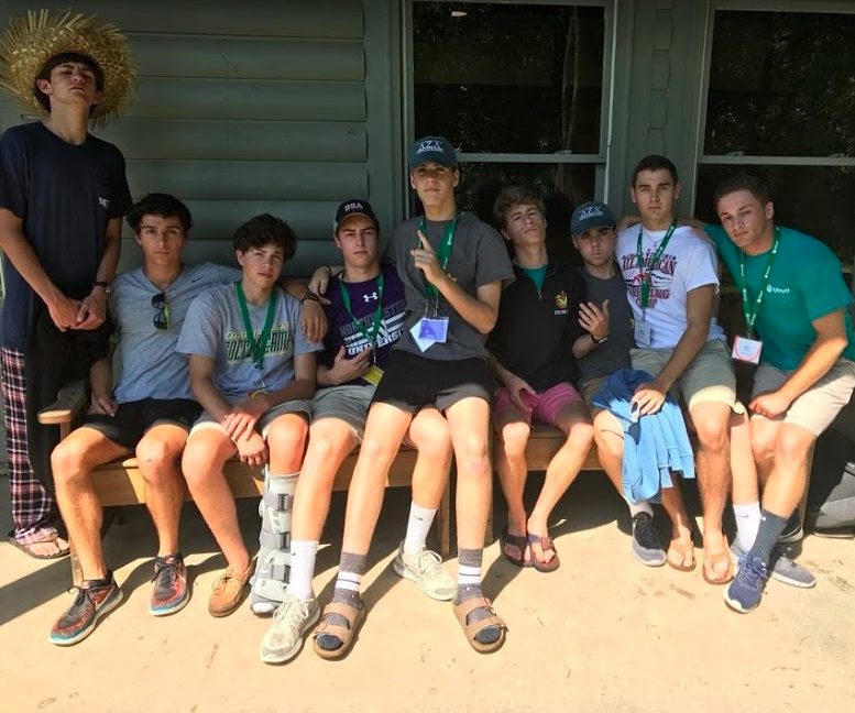 Group of people celebrating on stage