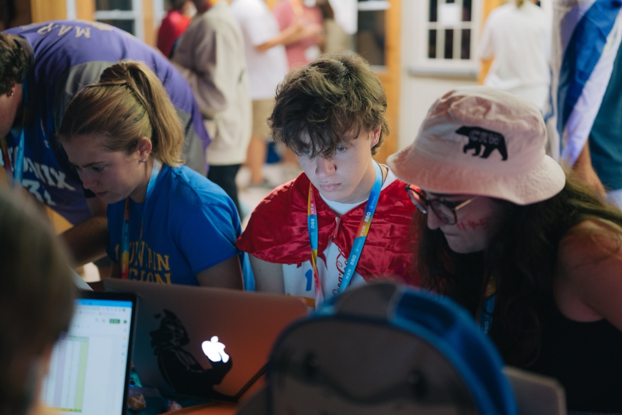 Group of people celebrating on stage