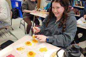 Group of people celebrating on stage