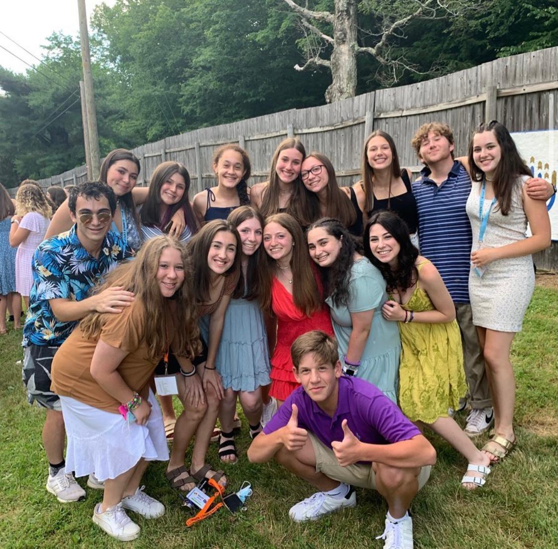 Group of people celebrating on stage