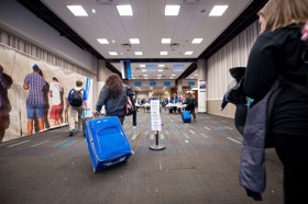 Group of people celebrating on stage