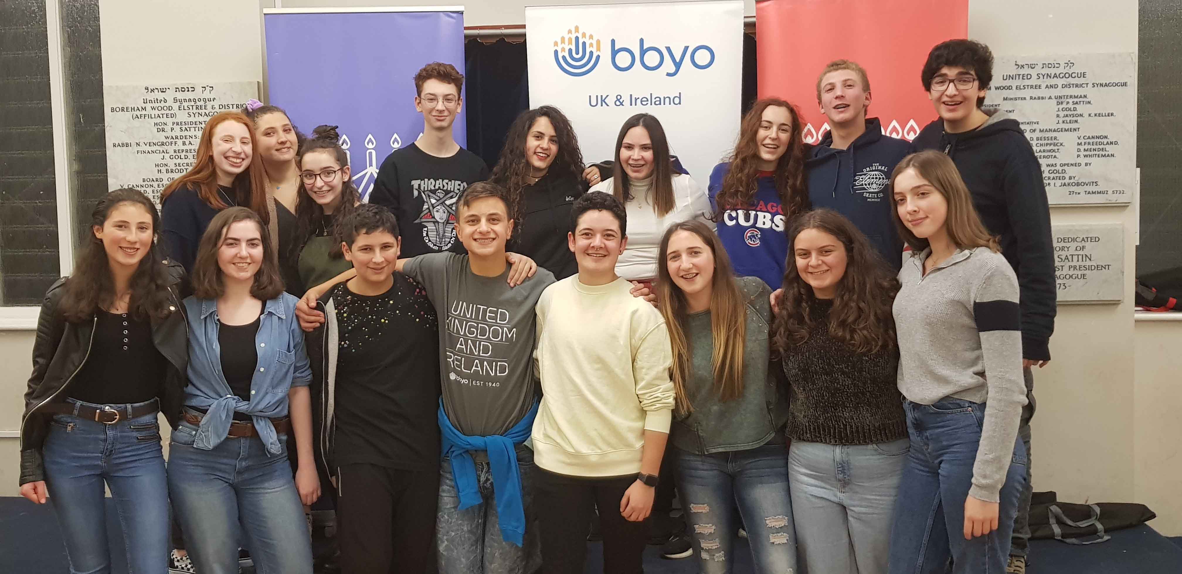 Group of people celebrating on stage