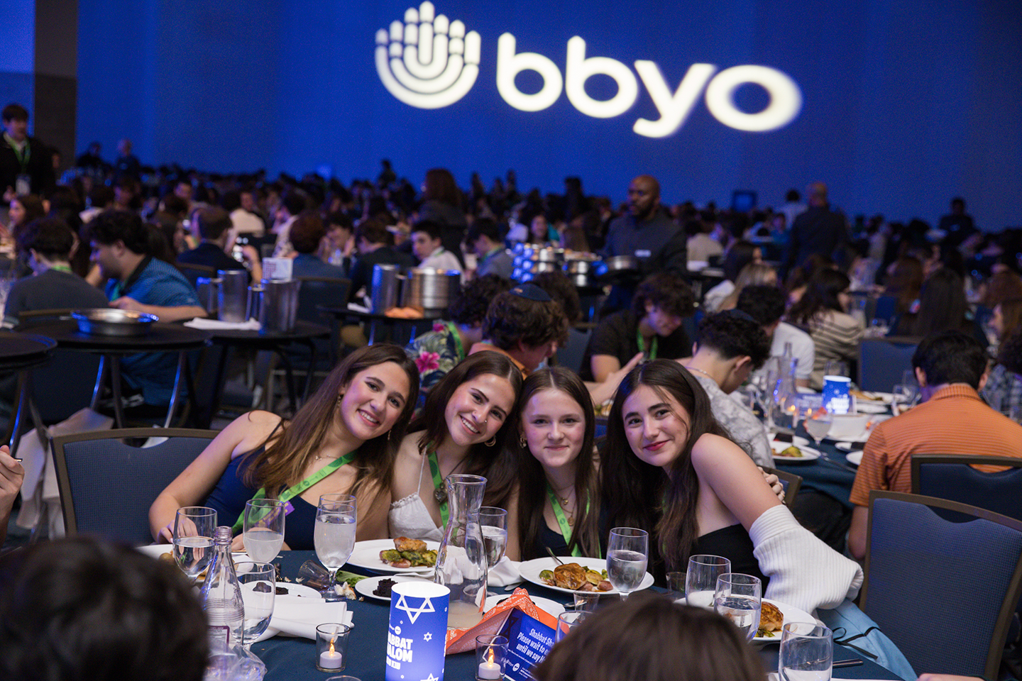 Group of people celebrating on stage