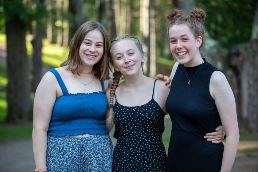 Group of people celebrating on stage