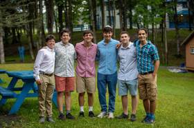 Group of people celebrating on stage