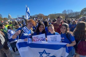 Group of people celebrating on stage