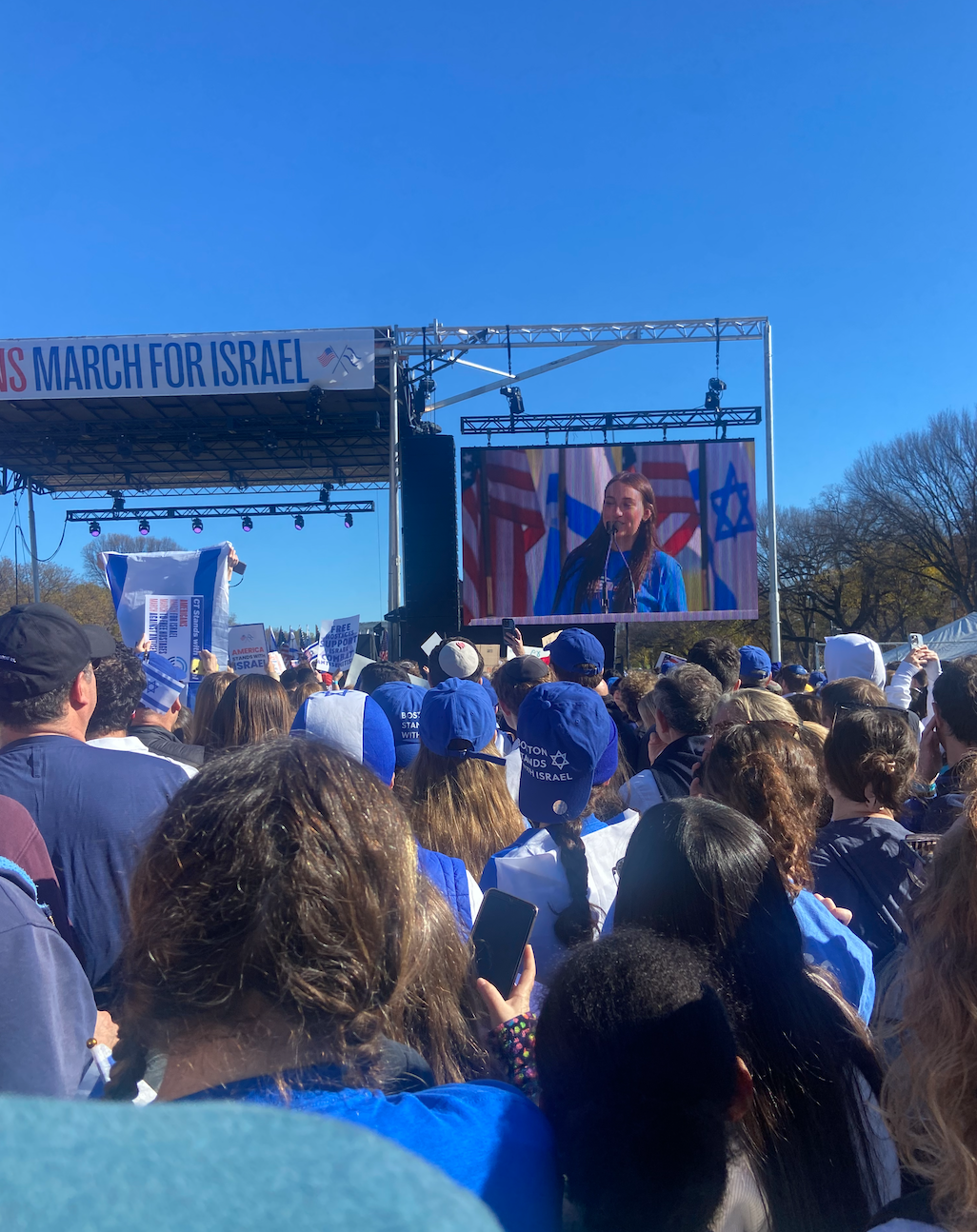 Group of people celebrating on stage