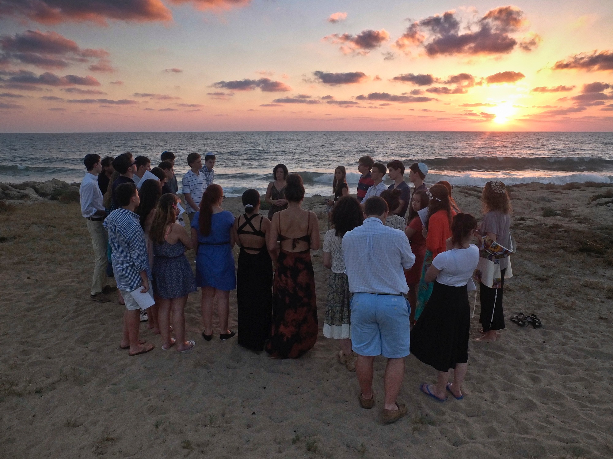 Group of people celebrating on stage