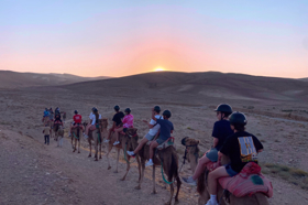 Group of people celebrating on stage