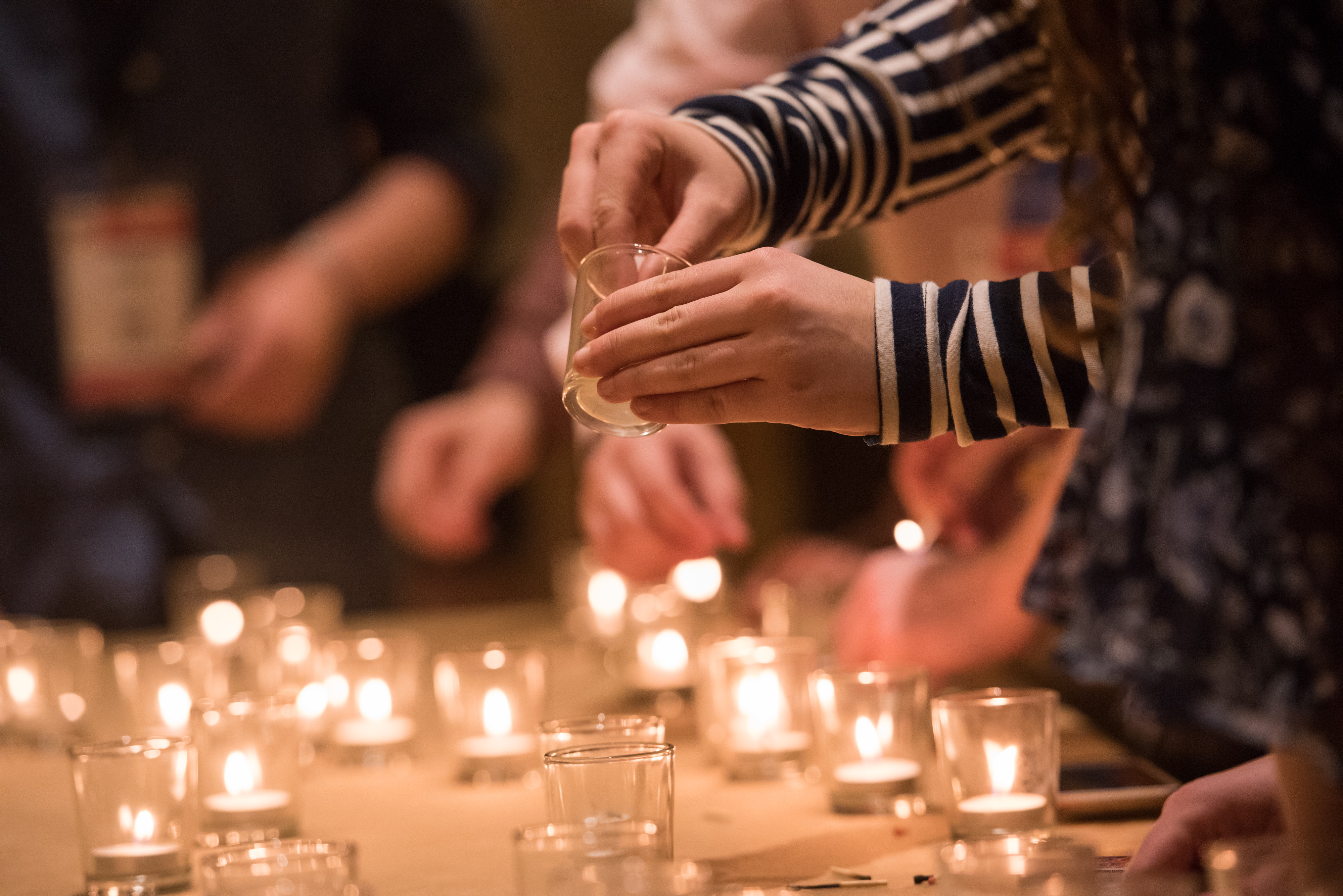 Group of people celebrating on stage