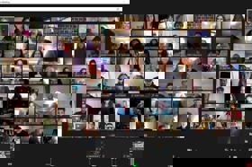 Group of people celebrating on stage